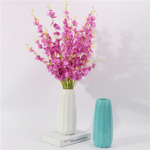 White Ceramic Vase Set Contemporary Design Floor Vase For Living Room Decoration Housewarming Gift - Product Image 4