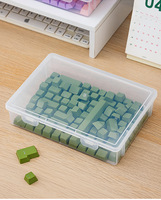 Boîte de rangement transparente anti-poussière pour interrupteurs de clavier mécanique et touches de clavier, organisateur direct usine pour bureau et gaming