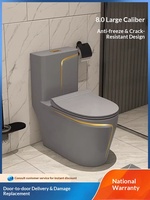 WC moderne monobloc en céramique à chasse d'eau silencieuse par siphon, installation au sol, désodorisant, pour chambre et villa