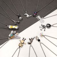 Articles tendance et populaires, chaînes pour pulls, accessoires pour couples, colliers de niche pour hommes, bijoux en acier titane pour femmes en gros