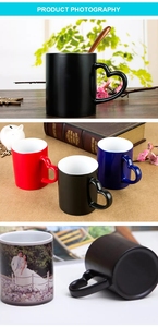 Vente en gros de tasses à café magiques changeant de couleur sensibles à la chaleur de 11 oz avec poignée en forme de cœur, <span class=keywords><strong>tasse</strong></span> en céramique vierge pour sublimation, personnalisable avec <span class=keywords><strong>photo</strong></span> - Product Image 5
