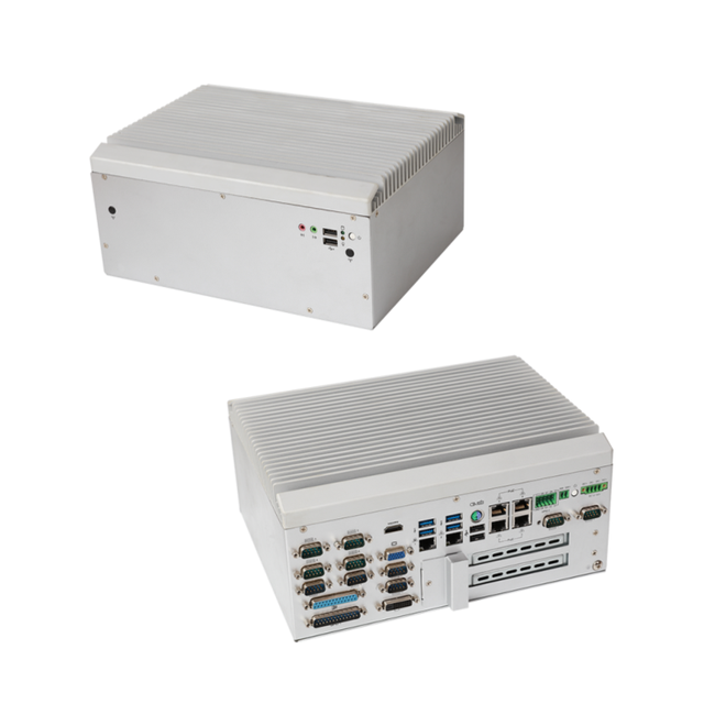 I5-6th CPU Fanless Mini PC Embedded Industrial Computer 10 Serial Ports 8 USB 6 LAN 4G+512G SSD /VGA/ Audio