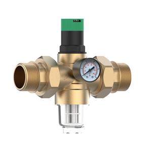 Vanne de réduction de pression à double joint en laiton à haut débit de type Honeywell, commande manuelle, sécurité pour l'alimentation en eau - Product Image 1