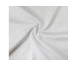 100 poliestere versione a secco bianco occhio di uccello maglia elastica sport tessuto stampa a sublimazione