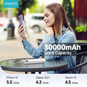 Batterie externe Romoss 30000 mAh, <span class=keywords><strong>coque</strong></span> de batterie externe Baseus, batterie externe 18650 50000 mAh, batteries externes à charge rapide - Product Image 5