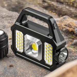 Super Bright <b>Solar</b> Led Camping Flashlight With Cob Work Lights Usb Rechargeable Handheld 6 Modes <b>Solar</b> <b>Powered</b> <b>Lanterns</b> - Product Image 5