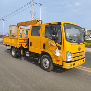 Grue télescopique professionnelle FAW à double cabine montée sur camion, 3 tonnes, 4 tonnes, pour services sur chantier - Product Image 2