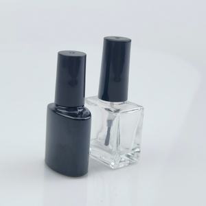 Offre Spéciale – Flacon en Verre Carré Vide pour Vernis à Ongles UV, 10ml 15ml, Personnalisé, Rose, Noir, Bleu, Doré, avec Pinceau et Bouchon - Product Image 2