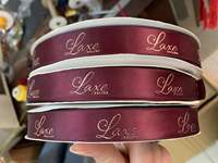 Ruban côtelé, gaufrage 3D à chaud, écologique, logo personnalisable, ruban de luxe, emballage cadeau rose éternelle.