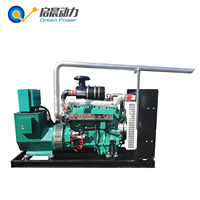Groupe électrogène refroidi par eau au méthane/gaz naturel 150 kW, type ouvert, biogaz, certifié ISO9001 CE, prix d'usine en Chine