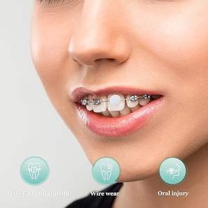 Appareil orthodontique de soins dentaires Cire anti-broyage de qualité alimentaire Protection orale Individuellement multi-usages Accessoire de blanchiment des dents - Product Image 5