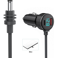 Câble d'alimentation pour Starlink Mini 2M/3M/5M 12V-24V, adaptateur allume-cigare vers câble d'alimentation CC avec port USB Type-C et voltmètre
