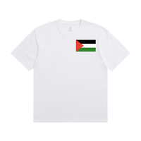 Stand With the People of Palestine T-shirt personnalisé 230GSM Heavyweight Cotton Blank DTG Print Wholesale Tee T-shirt pour hommes