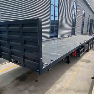 Vehicle Master 45 <strong>Ft</strong> 40 <strong>Ft</strong> <strong>20</strong> <strong>Ft</strong> Steel Semi-<strong>Trailer</strong> 2 Axle 3 Axle Flat Bed Flatbed <strong>Trailer</strong> for Sale Africa for Truck Container - Product Image 3