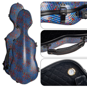 Estuche rígido para violín de tamaño completo 4/4 de alta calidad hecho de material de fibra de vidrio duradero en color elegante solo para violín - Product Image 3