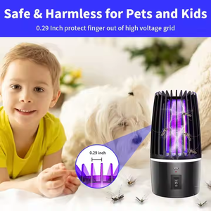 Lampe <span class=keywords><strong>anti</strong></span>-moustiques électrique rechargeable <span class=keywords><strong>USB</strong></span> JZ pour intérieur et extérieur, tue-insectes domestique - Product Image 5