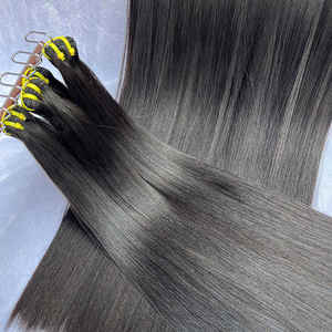 Fornitori all'Ingrosso di Extension di Capelli Umani Vergini Vietnamiti Double Drawn Lisci Come Seta Grado 12A 15A con Cuticole Allineate allo Stato Grezzo - Product Image 2