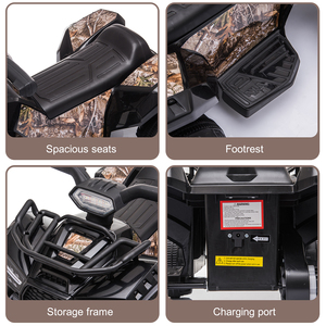 Vehículo <span class=keywords><strong>El</strong></span>éctrico Infantil Tipo ATV, Batería de 6V, Faros Delanteros, <span class=keywords><strong>MP3</strong></span>, USB, Control de Volumen, <span class=keywords><strong>El</strong></span> <span class=keywords><strong>Mejor</strong></span> Regalo para Niños y Niñas de 18 a 36 Meses, Color Negro - Product Image 5