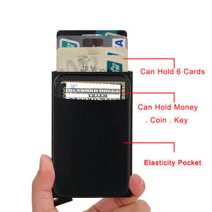 Porte-cartes AndoBag pour femmes et hommes, blocage RFID, portefeuille intelligent en métal aluminium tendance, pince à billets - Product Image 6