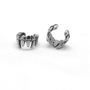 Yunnique – boucles d'oreilles en forme de dents de loup, en acier titane, bijoux à la mode pour hommes et femmes, accessoires - Product Image 5
