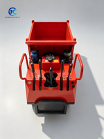 Mini-dumper sur chenilles de 0,8 tonne avec benne basculante hydraulique pour le transport en montagne, dans les vergers et sur les fermes