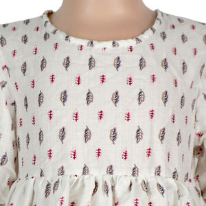 Vestido de Verano de Manga Corta con Estampado Digital Personalizado para Bebé Niña, Diseño Floral con Hombros Descubiertos - Product Image 4