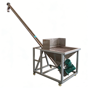 Nuevo Transportador Espiral Versátil de Acero Inoxidable para Materiales a Granel, Resistente al Calor, Inclinación Vertical, Ideal para Tiendas de Alimentos - Product Image 1