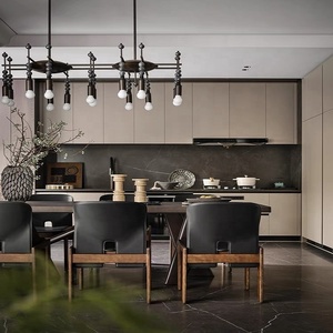 Retro phòng ăn đèn đương đại Thiết kế kim loại nghệ thuật khách sạn Trung tâm de bảng nghệ thuật Brass Sputnik đèn chùm - Product Image 3