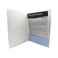 Meilleures ventes : Dossier de présentation médical personnalisé en papier, impression UV, option OEM, design épuré, fente fonctionnelle pour cartes, modèle patient