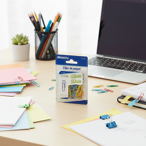 Mengfu M-0137 Graffette Multicolore Rivestite 28mm 80 Pezzi Forniture per Ufficio Ingrosso Materiale Metallo PP Prodotto in Cina - Product Image 3