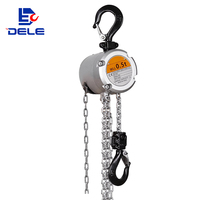 Palans à chaîne en alliage d'aluminium de 0,5T résistants à la corrosion, mini-grue portable, certifiés CE et ISO