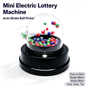 Mini machine à loterie électrique, jouet pour tirer des numéros chanceux, machine automatique à secouer <span class=keywords><strong>les</strong></span> boules pour bingo et <span class=keywords><strong>loto</strong></span>, idéale pour <span class=keywords><strong>les</strong></span> jeux de fête - Product Image 1