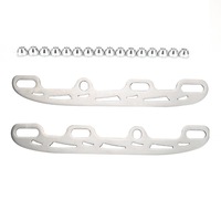 Sepasang Pisau Seluncur Es Short Track Speed Skating Bahan Aluminium Alloy 253mm Anak-anak 290mm Dewasa Ketebalan 3mm