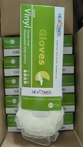 Cost Effective Food Service Disposable Vinyl Gloves 24CM Silicone-Free <b>Powder</b>-Free Non Sterile Clear Smooth <b>Texture</b> Customizable - Product Image 2