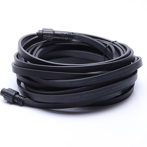Safety Certification Waterproof Standard Swivel Power <strong>Cord</strong> Power Cables Festoon <strong>Lights</strong> Outdoor String <strong>Light</strong> Flat Extension Cable - Product Image 1