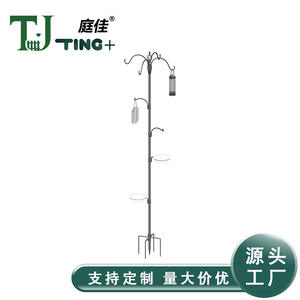 ขาตั้งที่ให้อาหารนกโลหะ TJ-022 ขนาด 2.3 ม. พร้อมสมอบกยึดพื้นดินแบบสี่ตะขอ ดีไซน์เกลียว ทนทาน ใช้กลางแจ้งได้ สำหรับสวน ที่ให้อาหารและน้ำนก - Product Image 3