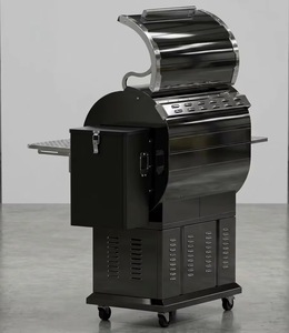 <span class=keywords><strong>Grande</strong></span> Griglia <span class=keywords><strong>a</strong></span> Pellet in Acciaio con Carrello per Cucinare, Affumicare e Barbecue di Carne in <span class=keywords><strong>Cucina</strong></span> all'Aperto - Product Image 4