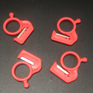 Ring Knife Stainless Steel Blade Red Color 4cm Handle For Wire Tape Cutting Diy Tool - Product Image 1