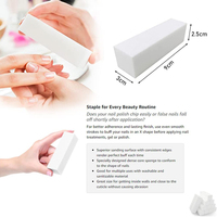 Échantillons gratuits Bloc de tampon à ongles 4 façons Logo personnalisé Lime à pieds et dissolvant de callosités