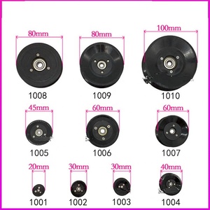 Hình chữ U rãnh dây bánh xe gốm hướng dẫn dây ròng rọc ròng rọc Con lăn quay bánh xe cho máy dệt - Product Image 3
