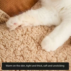 Lit pour animaux de compagnie en forme de rectangle doux et moelleux avec une zone de <span class=keywords><strong>repos</strong></span> supplémentaire pour les petits et grands chiens et chats - Product Image 3