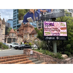 Gói Tất Cả Trong Một Ngoài Trời Bảng Hiệu Kỹ Thuật Số Hiển Thị Quảng Cáo Cột <span class=keywords><strong>Led</strong></span> P5 3840*1920Mm 169Inch Màn Hình <span class=keywords><strong>Led</strong></span> Một Mặt Đường Phố - Product Image 4