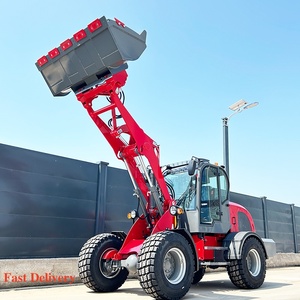 Kualitas tinggi kompak Diesel 4WD roda depan pemuat Mini depan pemuat 2 Ton nilai beban harga pabrik untuk penggunaan rumah 1 tahun - Product Image 5