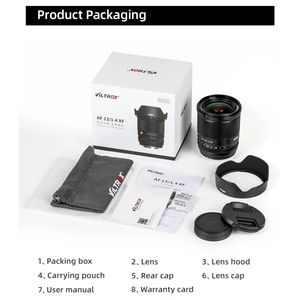 Objectif grand angle à focale fixe Viltrox 13 mm F1.4 à mise au point automatique et grande ouverture pour appareils photo Fuji X Mount XT3 XT4 Xpro3 <span class=keywords><strong>XS10</strong></span> - Product Image 6