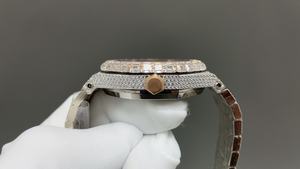 Montre de plongée mécanique de haute qualité 41 mm, mouvement ciel étoilé, aiguilles en cristal de glace, alarme, acier inoxydable - Product Image 3