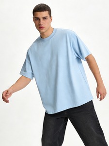 Designer Kleding 300gsm Heren Heavyweight Katoenen T-<span class=keywords><strong>shirts</strong></span> Oversized Drop Shoulder Custom Dames T-<span class=keywords><strong>shirts</strong></span> Met Logo - Product Image 2