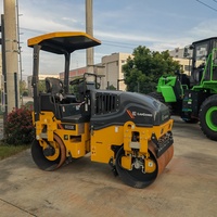 Rouleau compresseur routier compact LiuGong 6033E 6036E à double tambour, 3,3 tonnes, mini-rouleau vibratoire à double tambour, compacteur d'asphalte en promotion