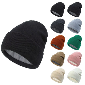 Nuevo gorro de punto personalizado para mujer, gorro de lana cálido de felpa para otoño e invierno, gorro informal con capucha <span class=keywords><strong>Beita</strong></span> de Color sólido - Product Image 6