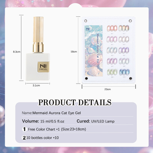 ZRKGEL Nouveauté – Kit de vernis à ongles gel magnétique effet œil de chat, 10 couleurs, à retirer par trempage, marque privée, échantillon gratuit, vente en gros pour salons - Product Image 6
