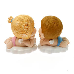 Bouteille décorative de gâteau pour bébés, en forme de nuage, personnalisé, décoration de gâteau d'anniversaire, pour poupée <span class=keywords><strong>petit</strong></span> <span class=keywords><strong>prince</strong></span>, princesse garçon et fille, 50 pièces - Product Image 2